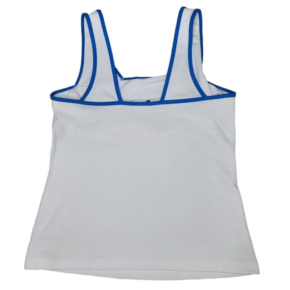 Puma Slazenger wicking stretch breathable yoga golf tennis tank top shelf bra M - Picture 3 of 5